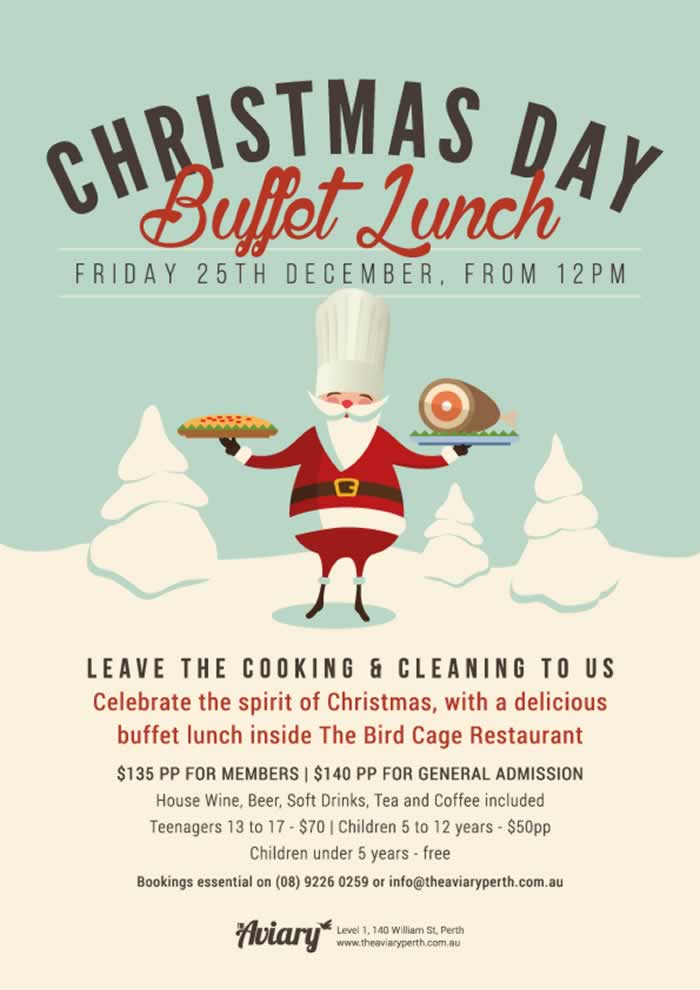 Christmas day lunch and party ideas for Perth | ChristmasDay.net.au