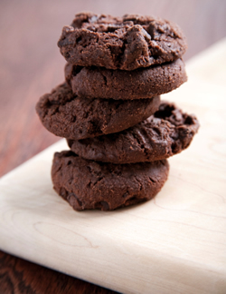 Santa Double Chocolate Spiced Cookies